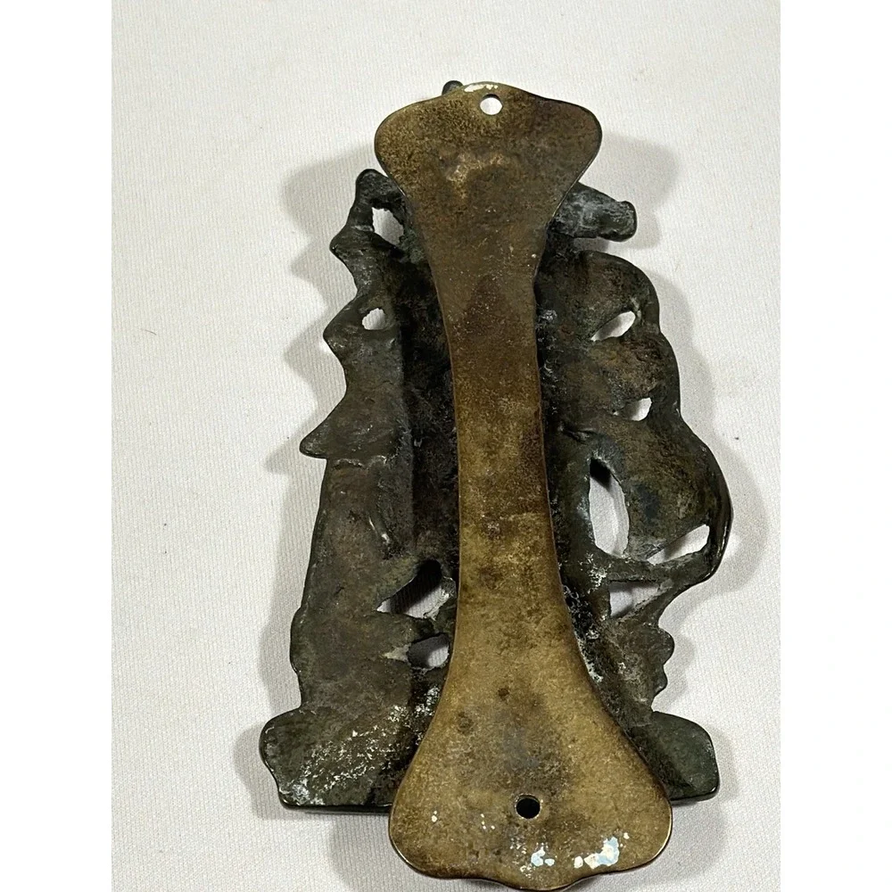 Antique Brass HMS Revenge Ship‎ Door Knocker Nautical Coastal Galleon Decor